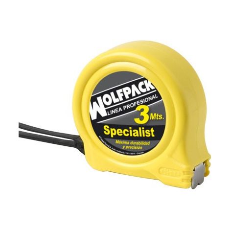 WOLFPACK LINEA PROFESIONAL flexometro speciallist con freno 3 metros / 13 mm. (1/2)