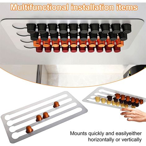 Porte-capsules de café mural idéal pour le bureau, l'hôtel, les placards de cuisine et les restaurants. (1/5)