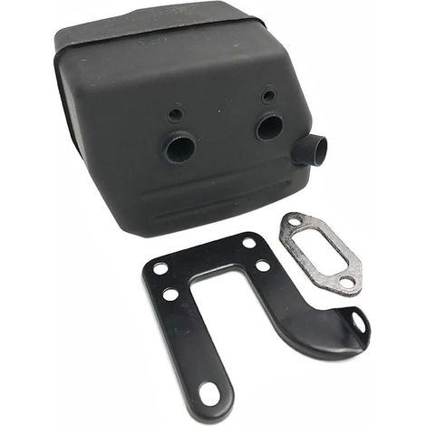 Silencieux d'échappement avec vis et joint - Pièces de rechange pour moteur de tronçonneuse - Silencieux de rechange - Compatible avec les tronçonneuses Husqvarna (hus268) (1/5)