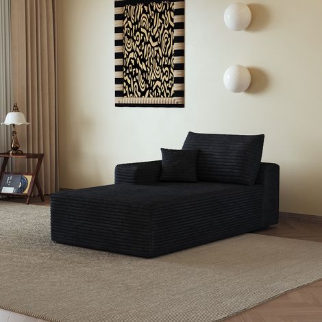 Canapé, Tissu, Salon, Noir, Confortable (1/5)