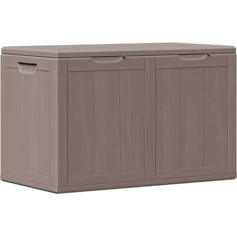 Maison Exclusive - Baule da Giardino 180 L Marrone Aspetto legno in PP