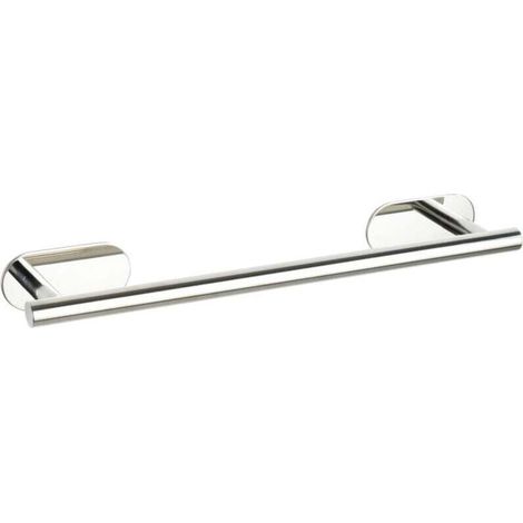 Scaldasalviette da bagno a parete Orea, installazione senza foratura "Turbo Loc Plus", acciaio inox, 40x4,5x7 cm, lucido (1/4)