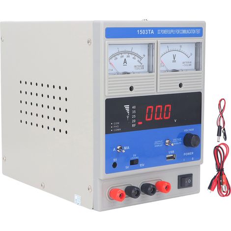 Alimentation stabilisée réglable CC pour test de communication, fiche CN, tension AC220±10%V (1/5)
