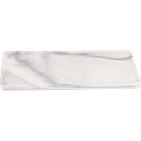 Plateau en Céramique Décoratif pour Salle de Bain Motif Pierre, Facile à Nettoyer et Résistant à l'usure, pour Organiser Bijoux et Cosmétiques sur Table de Chevet'-'- (1/5)