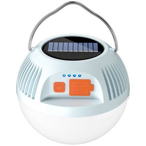 Mini-Campingtaschenlampe, ideal für Notfälle wie Hurrikane, mittlere Größe, blau-weißes Licht (1/4)