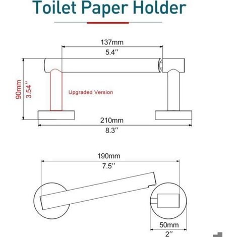 Porte-papier toilette inox 304 nickel brossé pivotant (1/5)