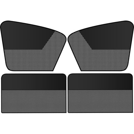 Ensemble de 4 films pour vitres de voiture (2 avant + 2 arrière) – Semi-transparent, protecteur contre les UV et intimité, pour voitures de tourisme, facile à fixer
