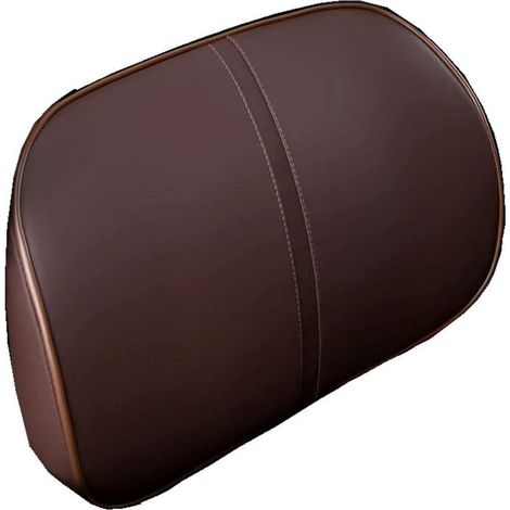 Almohada de espuma viscoelástica para soporte lumbar (almohadilla para la espalda media/inferior) para asientos de automóvil, sillas de oficina, sillones reclinables, etc. (marrón)
