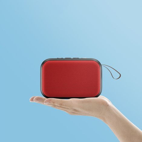 Enceinte portable en tissu Bluetooth pour extérieur, mini caisson de basses sans fil, haut-parleurs multifonctionnels (1/5)
