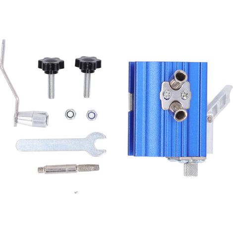 Afilador de cadena portátil y manual, color azul, kit de afilado de precisión para motosierras domésticas. (1/5)