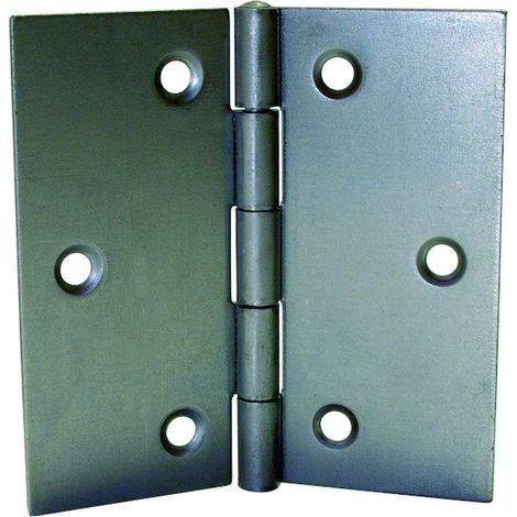 Charnière carrée Bordelaise double feuille 4210 acier décapé 100 x 100 mm - MONIN