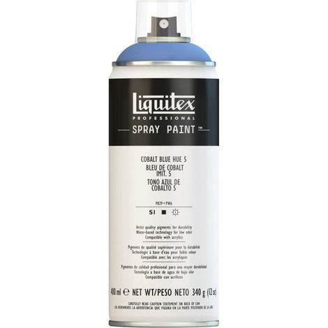 Peinture Acrylique - LIQUITEX - Aérosol 400 ML - Bleu de Cobalt - Facile à appliquer - Professionnel (1/2)