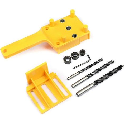 Chevilles d'ancrage portatives, positionneur 41x/jeu, pratique, pour perçage du bois, 6/8/10 mm, guide-pierres pour scie sauteuse (1/4)