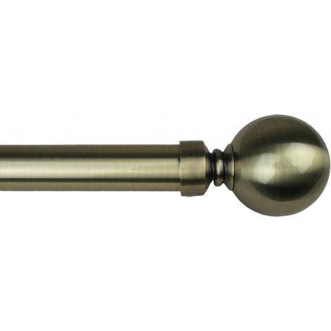 Tringle à rideau extensible 165-310 cm – Ø 25/28 mm – Finition bronze – Supports réglables et embouts décoratifs inclus (1/5)