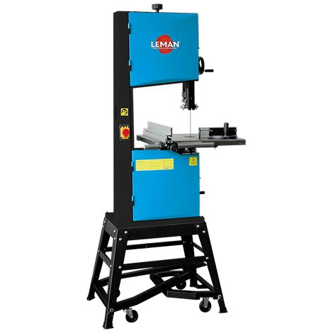 LEMAN - Sierra de Cinta para Madera Profesional SRU356 con Volante de 356 mm, Hoja 2630 mm y Motor 1100W
