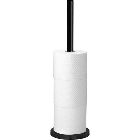 Tiger Ersatzrollenhalter Various Klopapierhalter freistehend, Edelstahl schwarz (1/4)