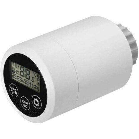 Thermostatic head,Tuya zigbee thermostat, micro radiator valve Smart programmable thermostat Smart radiator voice control RSH-RV06 must be used with zigbee gateway (1/4)