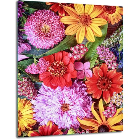 GLASSCHUTZPLATTE FÜR INDUKTION 40x52 BLUMEN (1/5)
