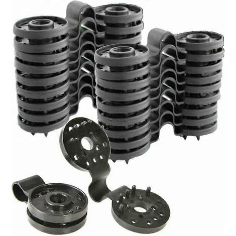 50 clips de fixation traités anti-UV pour filets anti-grêle de 90 à 350 g/m² – Crochets de fixation pour filets d'extérieur (1/5)