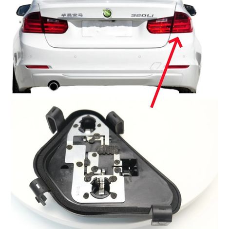 Rechte äußere Rücklichthalterung für BMW 3er F30 F35 – Rücklichteinheit und hintere Fassung, 1 Stück, Schwarz