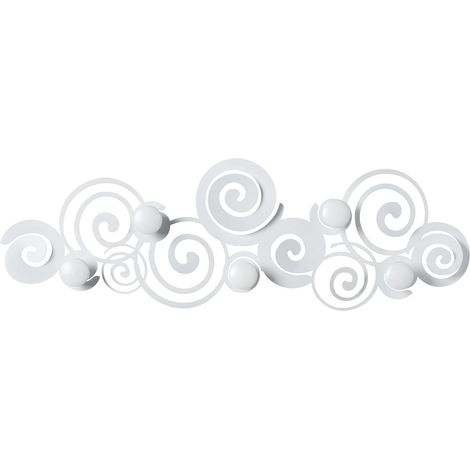 Porte-manteau mural design blanc (1/5)