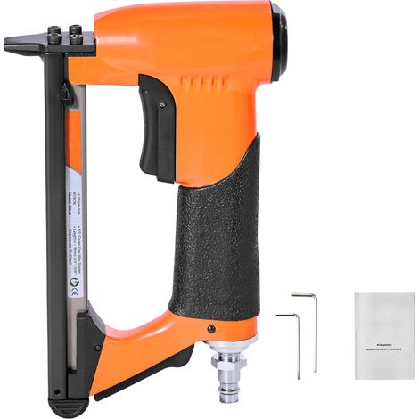 Mophorn Agrafeuse Pneumatique, Calibre 21, Compatible avec Agrafes Fil Fin Série 80 (Non Incluses), Largeur Couronne 12,8 mm, Longueur 6-16 mm, Capacité de 150 Pièces, Idéale pour Tapisserie (1/5)