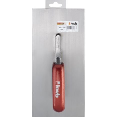 Herramienta de albañil kwb 923728 hoja acero mango madera