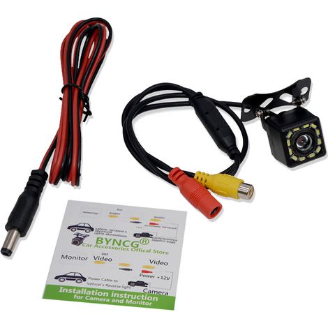 Caméra de recul universelle pour voiture, 12 LED, Vision nocturne de secours (1/5)