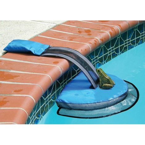 Rampes d'évacuation dédiées aux piscines et spas, adaptées à tous les petits animaux entrant dans la piscine, bleues. (1/5)