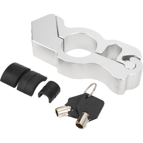 Poignées de guidon moto avec verrou antivol, protection décorative universelle pour scooters et quads, sécurité renforcée (1/5)