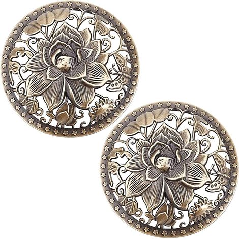 2er-Set Lotus-Kerzenaufsätze für Duftkerzen, bronzefarbene Blütenabdeckung, Glasdeckel, Kerzenaufsätze aus Bronzelegierung, Lampenschirmhüllen für Einmachgläser, Zubehör