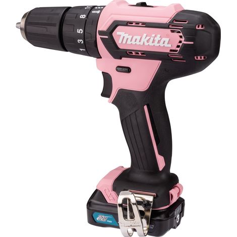 Makita HP333DSAP1 Trapano avvitatore a percussione e cacciavite elettrico 1700 Giri-min Nero Rosa (1/5)