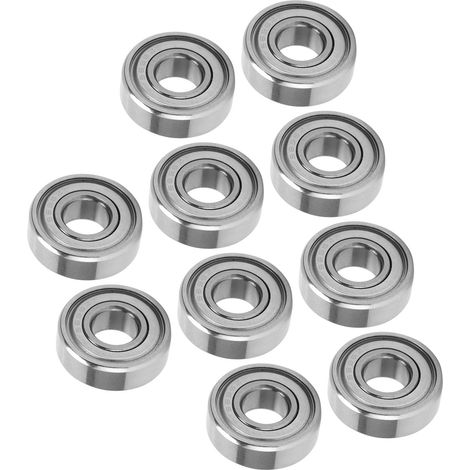 10 roulements à rouleaux haute vitesse, pièces de rechange miniatures S696ZZ 15x6x5mm (1/5)