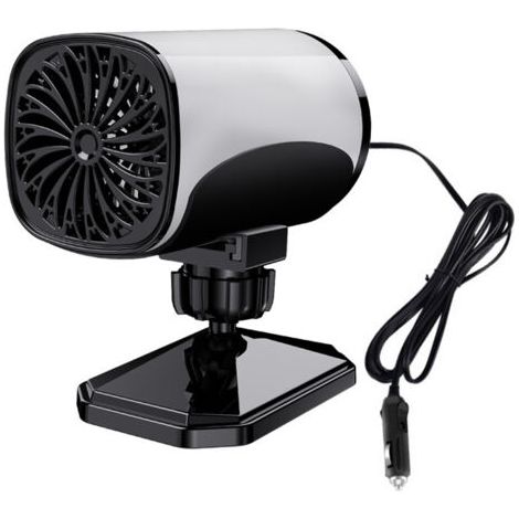 Mini-Lüfterheizung 12V, energiesparende Lüfterheizung 120W, USB-Dreh-Elektroheizlüfter mit 360-Grad-Drehhalterung (1/4)