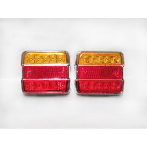 X2 Led Rear Light Board Lamps Brake And Stop Indicator Lamp - Trailer Lightboard Towing