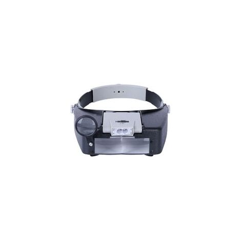 Freihändiges Vergrößerungsstirnband für Uhrmacher mit Licht, Kopfhörer mit Lupe und LED-Licht, für Uhrmacher, Juweliere und Leser. (1/5)
