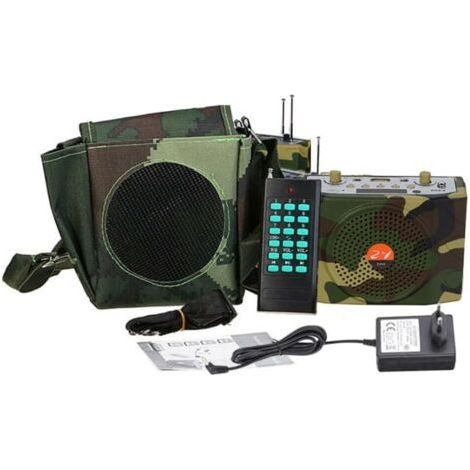 Elektrischer Jagdlockruf mit Fernbedienung, 28 W – MP3-Lautsprecher-Set – Elektronische Lockrufe – Vogellockruf (1/5)