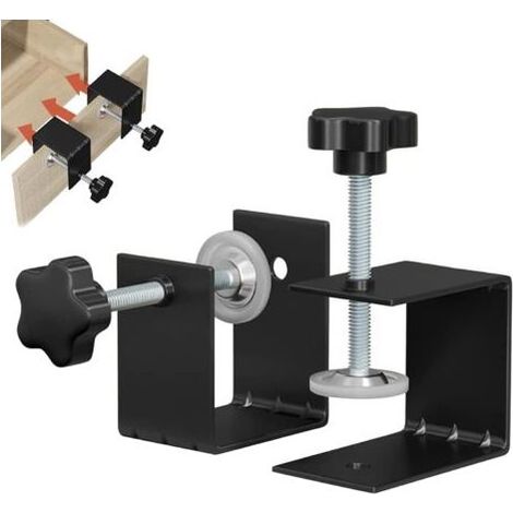 Lot de 2 pinces C pour tiroirs - Pinces d'installation avant - Pince en C - Pince de table - Aides pour le travail du bois (1/4)