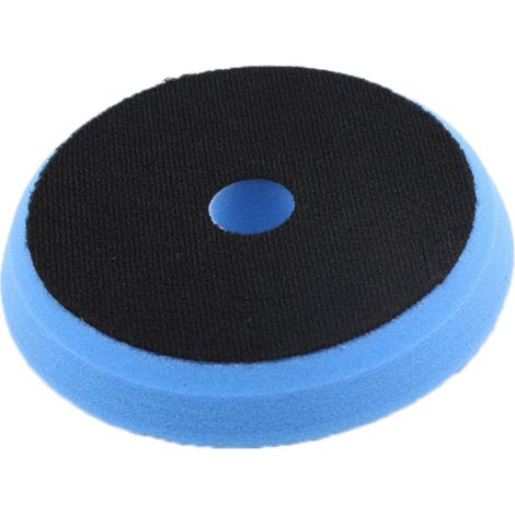 Disque éponge triangulaire bleu de 15 cm (6 pouces) pour polisseuse voiture, cire, lustrage et