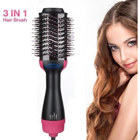 Brosse Soufflante Rotative - Sèche-Cheveux À Poils Chauds - Pour Lissage Et Séchage Rapide Des Cheveux - 1 Pièce