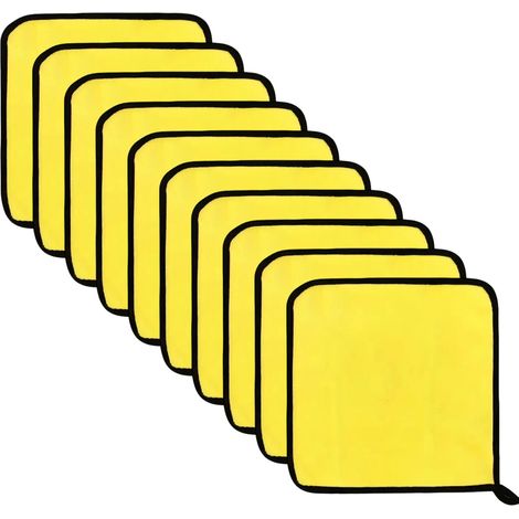 Paño Microfibra - Doble Cara - Para Lavado Automóvil y Limpieza Cristales - Absorbente Sin Deshilacharse - 40 x 40 cm - Pack de 4 (1/5)