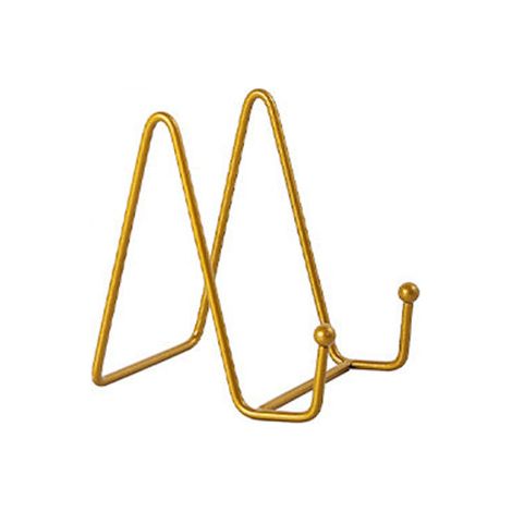 Lot de 2 supports photo en métal couleur bronze, présentoir décoratif pour cadres (1/5)