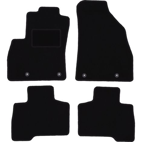 Tapis en velours noir pour : Peugeot Bipper kombivan, Tepee (2007-2017)