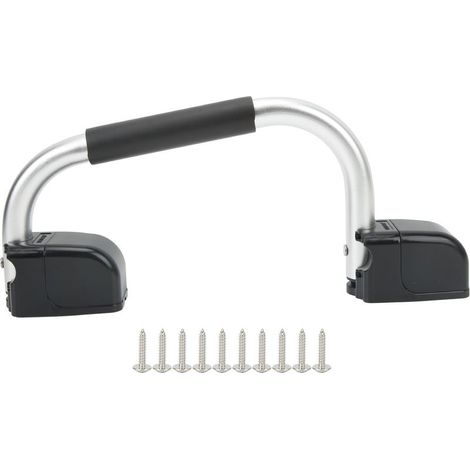 Poignée d'assistance pliable pour camping-car avec poignée EVA, quincaillerie de porte d'entrée en alliage d'aluminium pour remorques de camping-car (1/5)