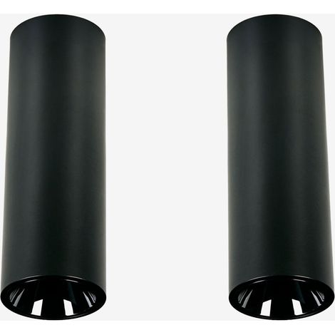 Pack de 2 apliques de techo LED de superficie redondos Ø5,7 cm en aluminio Luisiana SKLUM (1/5)