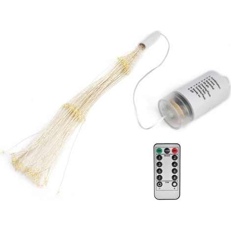 Guirlande Feux d'Artifice Télécommande Belle Forme 8 Modes Étanche Lampe Étoile Déco Multicolore (1/5)
