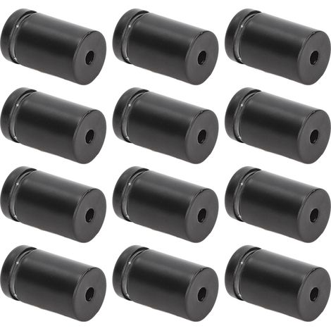 Lot de 12 vis d'entretoise en acier inoxydable pour fixation murale de panneaux publicitaires. (1/5)