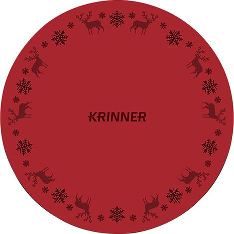 Krinner Weihnachtsbaumunterlage Ø 60 cm rot Weihnachtsbaumdecke