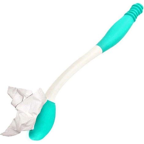 Aide à l'essuyage des toilettes, essuie-mains à long manche, porte-papier toilette pour personnes âgées (1/5)
