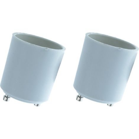 2 PZ Convertitore Adattatore Portalampada Per Lampada Led Attacco Da GU24 A E27